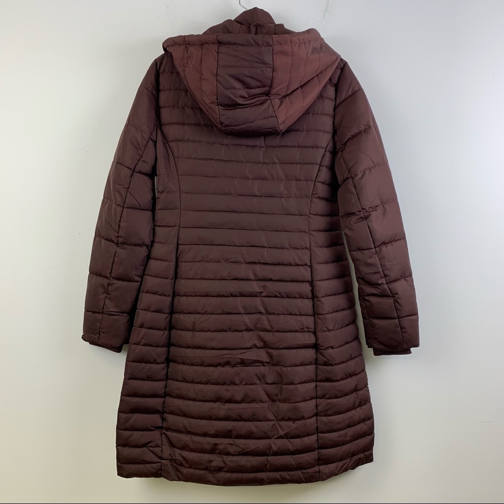 NWT Hope Women Puffer Jacket in Wine Red - Picture 2 of 3